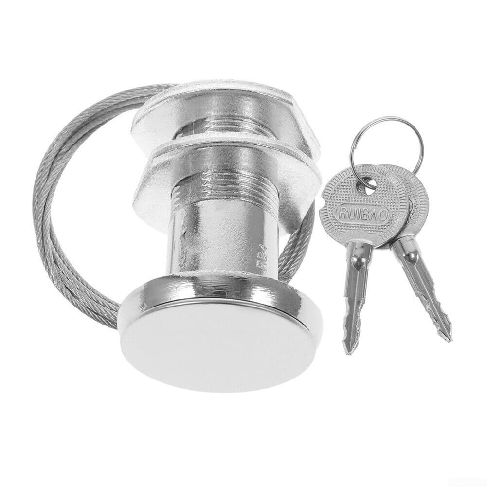 Kit di rilascio per porta del garage, serratura a sgancio rapido con 2 chiavi, serratura a sgancio rapido per porte senza accesso