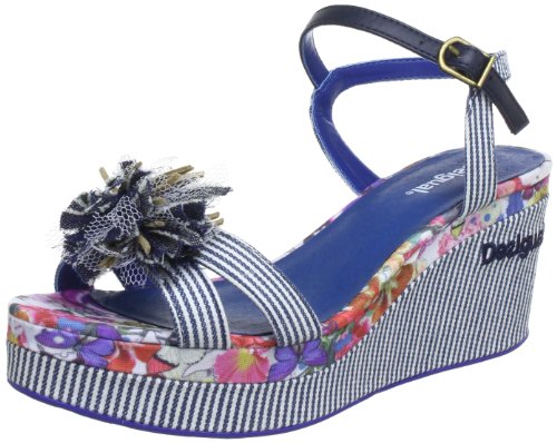 Desigual Sandals Dustin 5, Sandales pour Femme Gris Grau (Navy 5116) 38