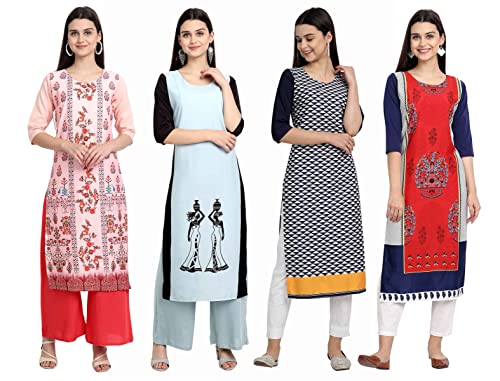 Image of Women's Crepe Straight Kurta