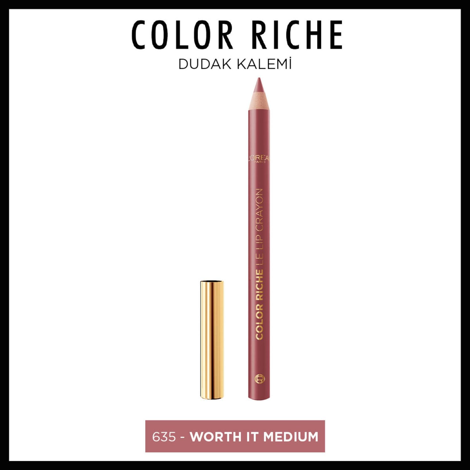 L'Oréal Paris Color Riche Le Lipliner 362 Cristal Cappucino, 4 g