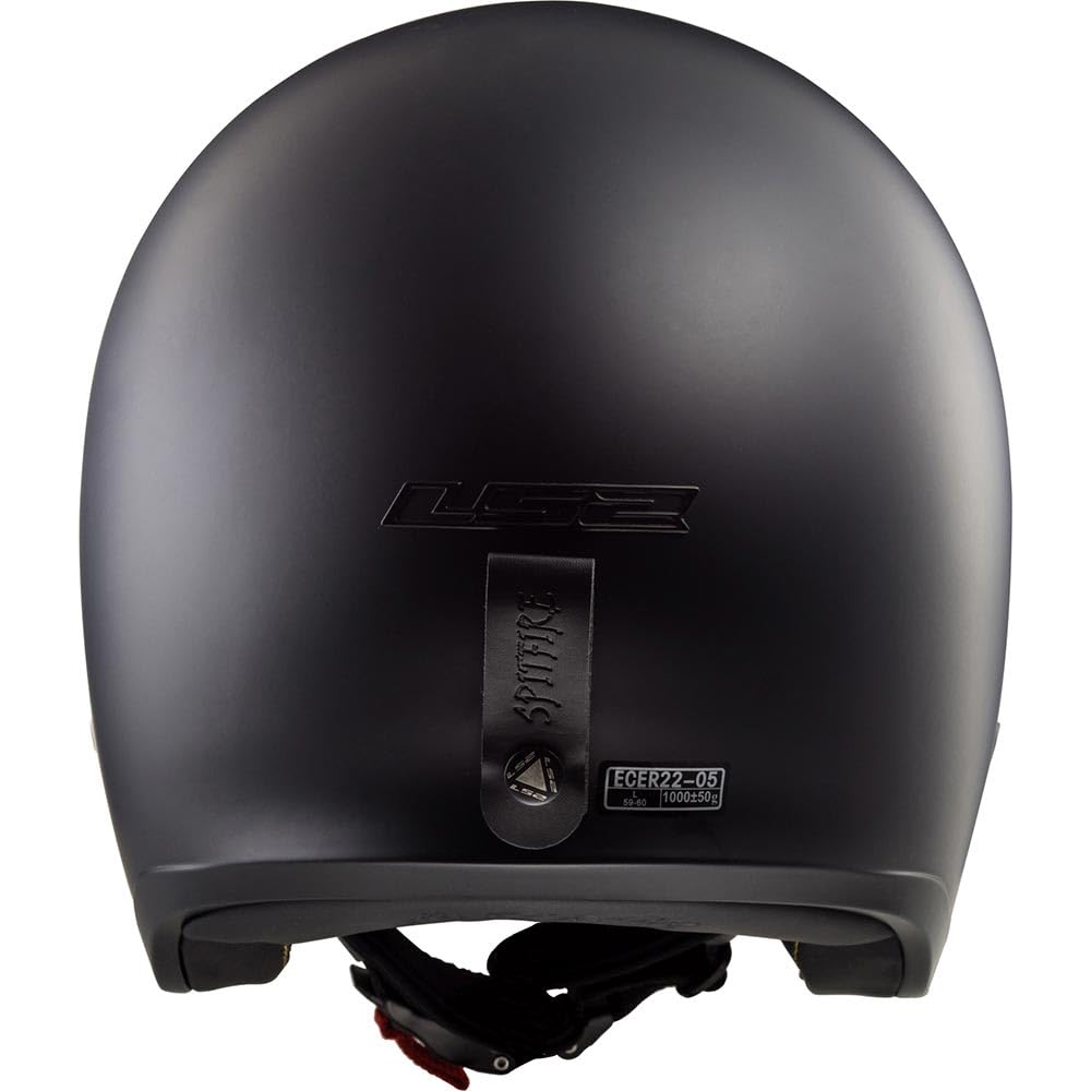 LS2, Jet Motorradhelm SPITFIRE II SOLID Matt Black, XS | Helmvisier