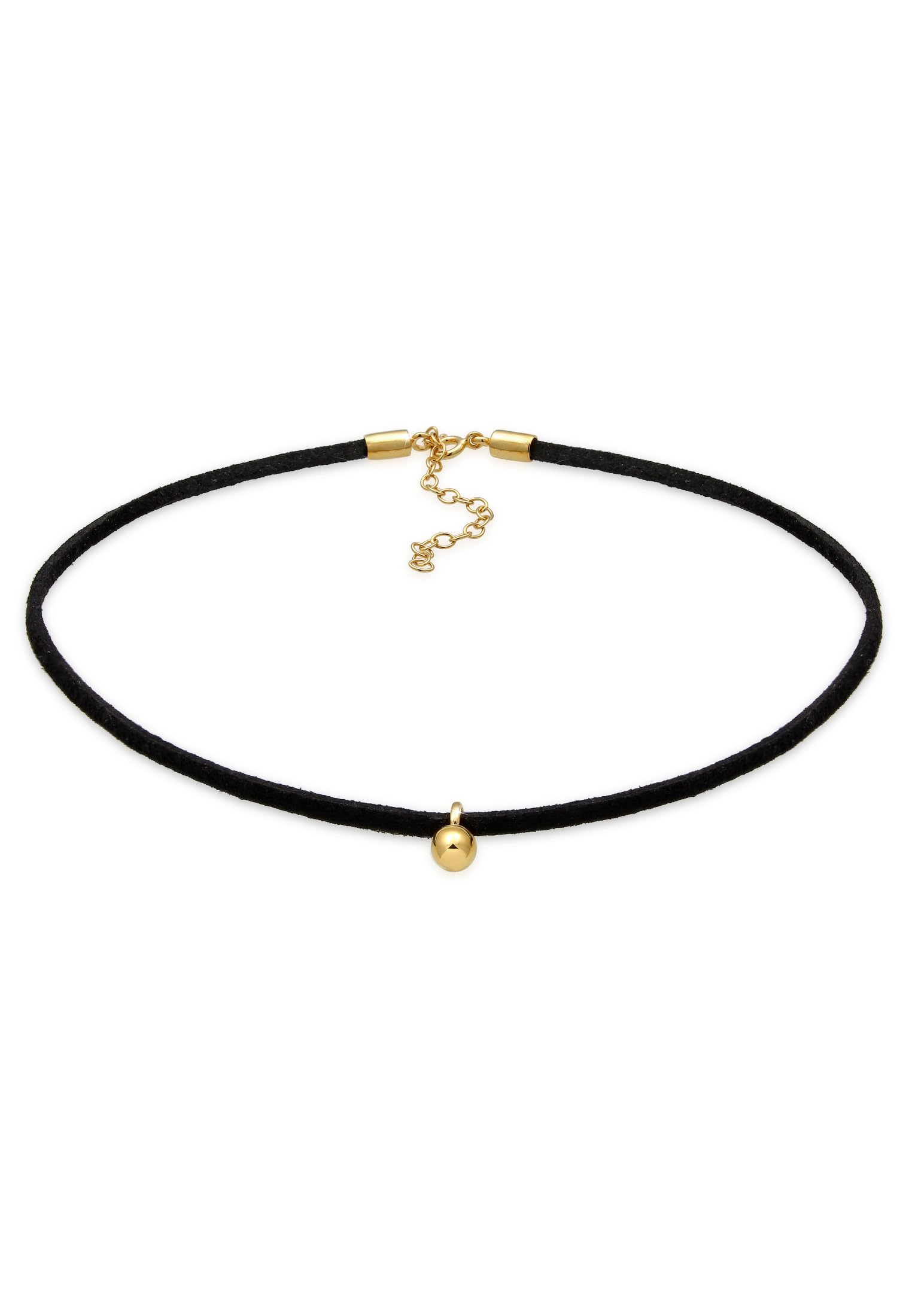 Elli Collares Choker Velour Kugel Geo Basic 925 Sterling Silber