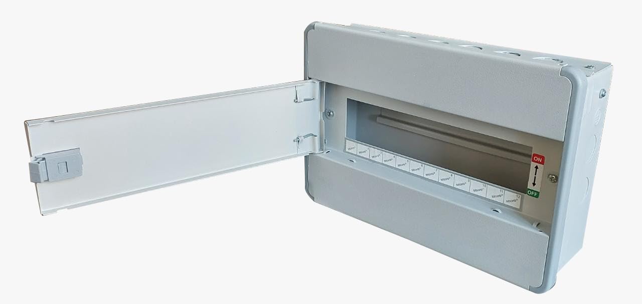 SELVO 12 Way SUN Series SPN Double Door Distribution Board | Metal MCB DB Box | Powder Coated Rust Proof | Wall Mounted | Safe & Durable Electrical Enclosure-image-22