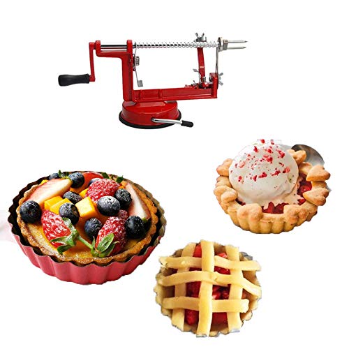 3-in-1 Apple/Potato Corer Slicer Peeler Corer Stainless Steel Blades Hand-cranking Apple Peeler Slicer Peeler