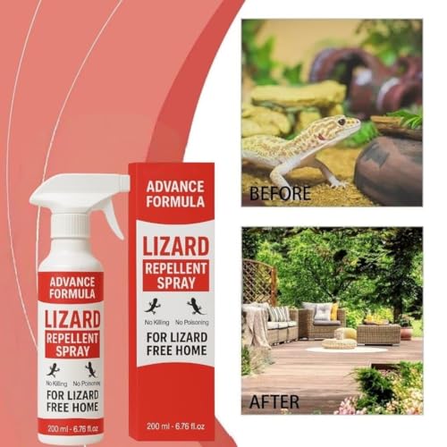 Image of Lizard Repellent for Home Spray Pest Control | Made With Plants Oil, Irritant-Free, Chemical-Free | Baby Skin Safe Plant Safe (200 ML) (1)