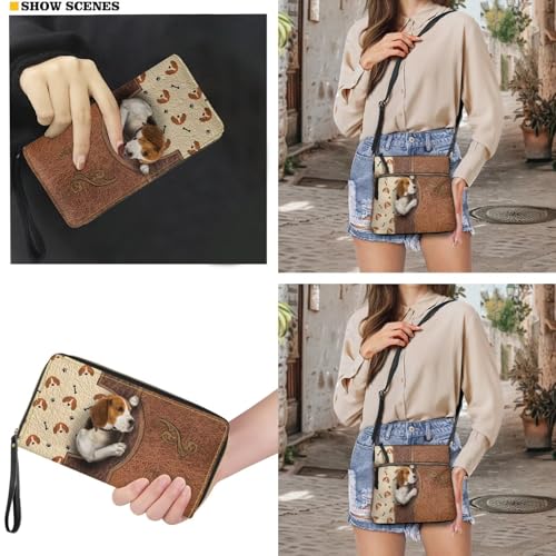Women's PU Leather Crossbody Bag & Wallet Set - Multifunctional Multi-Pocket Lightweight Hobo Purse for Travel3
