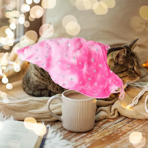 Disfraz para perro capa navideña tamaño S rosa miniatura 5