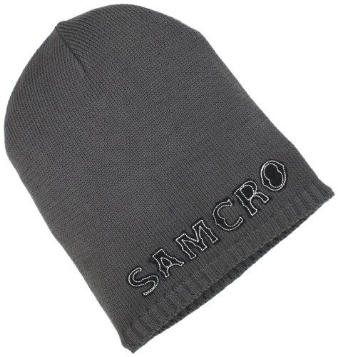 Sons of Anarchy Men's Antik Samcro Logo Beanie, Gray, One Size
