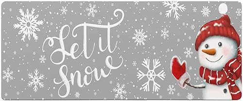 Tapete de baño de muñeco de nieve de Navidad para bañera, antideslizante, de secado rápido y absorbente, tierra de diatomeas, fregadero, dormitorio,