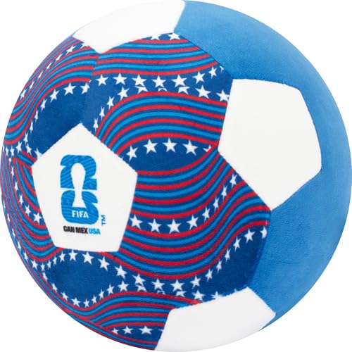 Jazwares FIFA® World Cup 2026 USA 9-Inch Plush Soccer Ball - Soft, Collectible World Cup™ Plush Toy - National Team Stars and Stripes Design - Ages 3+ by Jazwares - Image 3