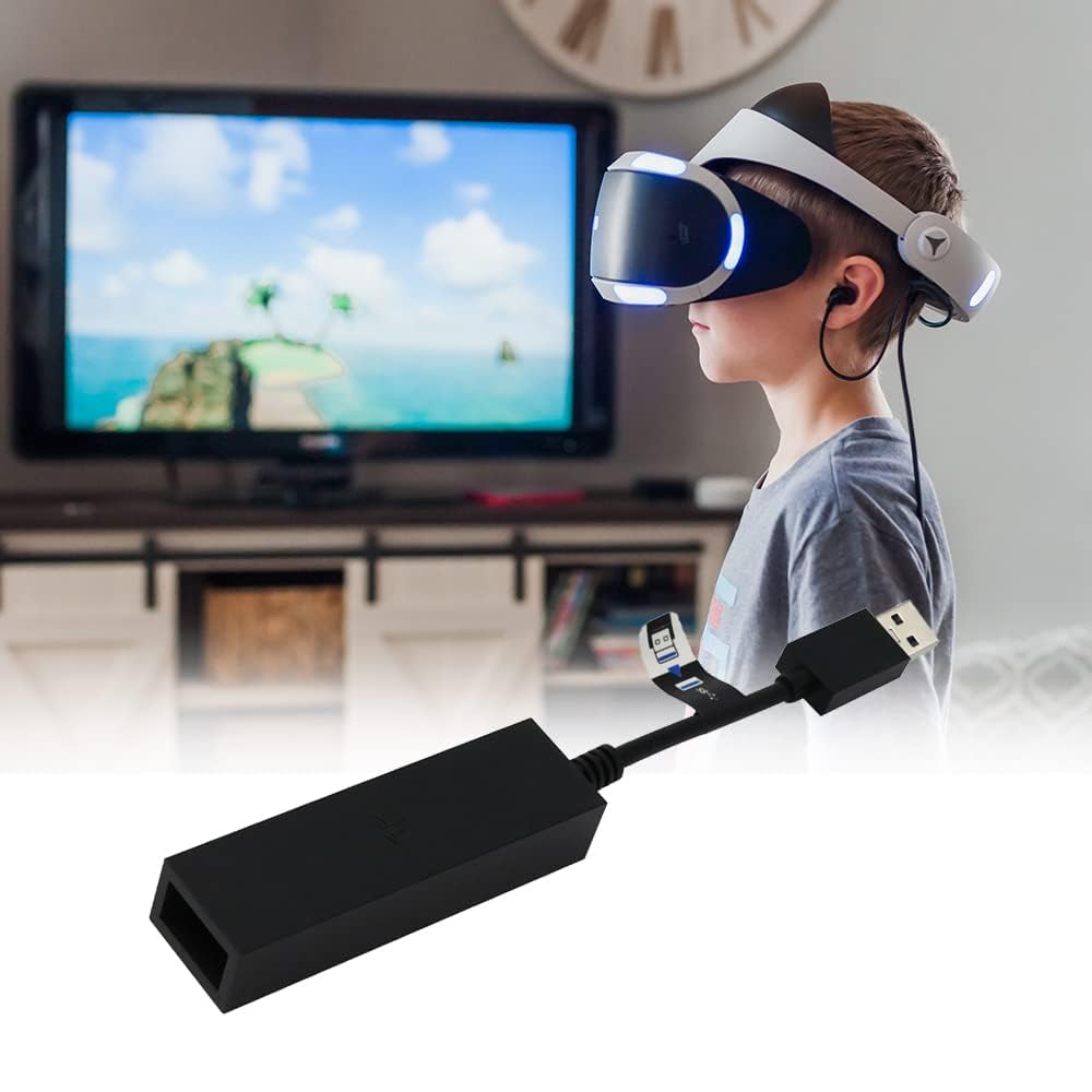 KOWVOWZ PSVR Camera Adapter for PS5 Console, USB3.0 Male to Female Adapter, Game Console VR Somatosensory Accessories for Playstation 5
