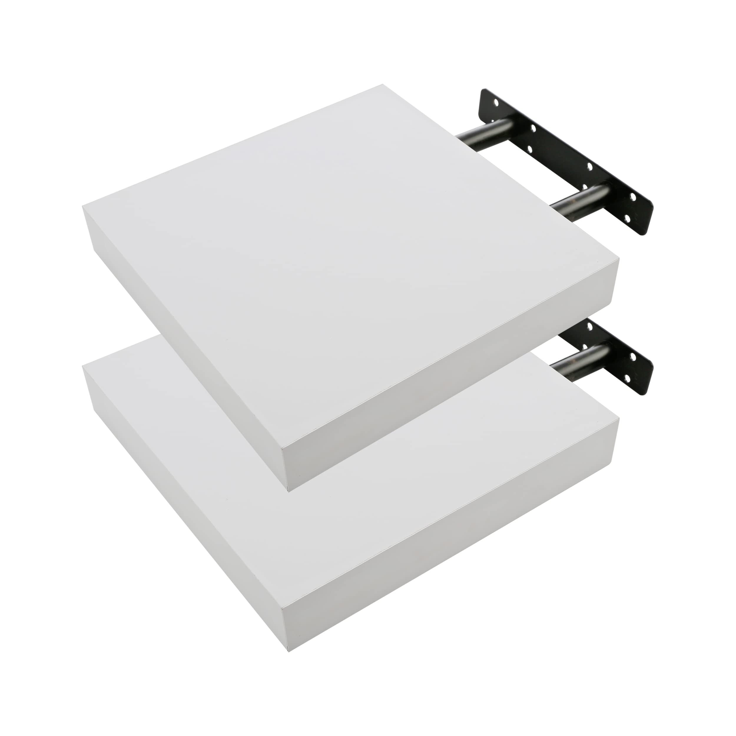 Etrexonline Estante de Pared 25x25x4cm Color Wengue, Balda Flotante Pared de Madera Fijación Invisible, Estantes de Almacenamiento Decorativos, Ideal para Salón, Habitación, Pasillo, etc.. — view 13