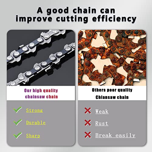 Ohaisfela 2Pcs 6 Inch Chainsaw Chain 37-Drive Links, 6 Inch Replacement Chains For Cordless Electric Portable Mini Chainsaw, Guide Saw Chain For All 6-Inch Mini Chainsaws For Wood Branch Cutting #TOP3