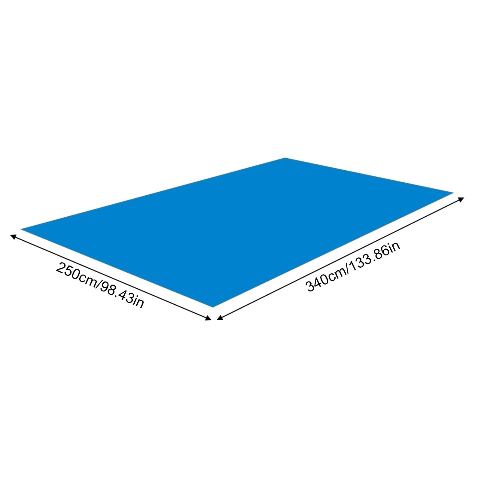 Alfombra de suelo para piscina (2,5 x 3,4 m) , color gris