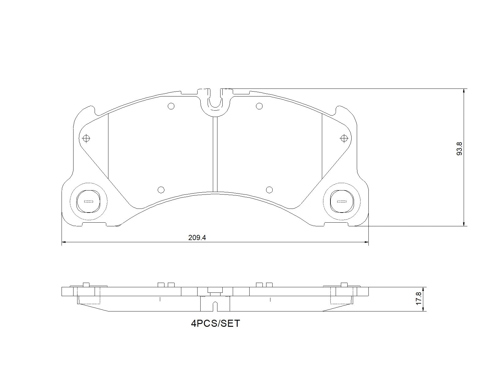 BREMBO Bremsbelagsatz, Scheibenbremse P65046