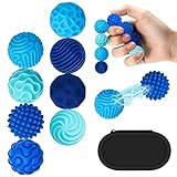 Pack of 8 Magnetic Fidget Toys,Silicone Magnetic Balls,Sensory Toy for Adults and Children, Anti-Stress Balls for Adults, ADHD,Stress Relief and Relaxation, Silent (Blau-S)