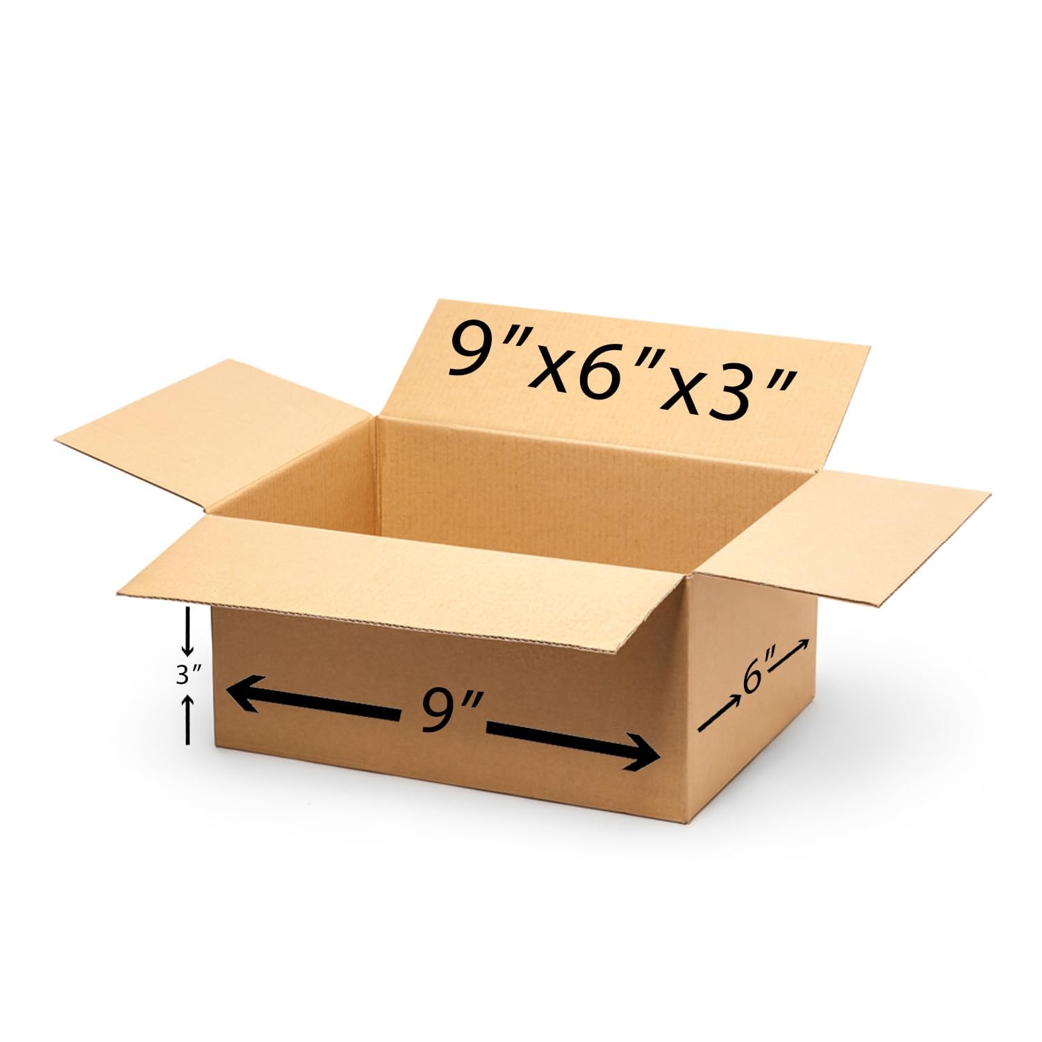 Eco-friendly 3 Ply Corrugated Packing Box for Secure Shipping, Moving, Courier & Goods Transportation, Brown, 9x6x3 Inches (40) (B0D2RJMD1C) Amazon Price History, Amazon Price Tracker
