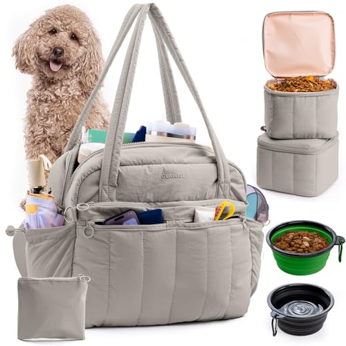 CLAWIST Quilted Dog Travel Tote