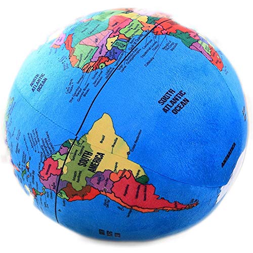 地球儀 シミュレーショングローブぬいぐるみ地理地理知識学習ヘルパーぬいぐるみ 世界の地球儀 (色 : 青, サイズ : 30cm)のサムネイル