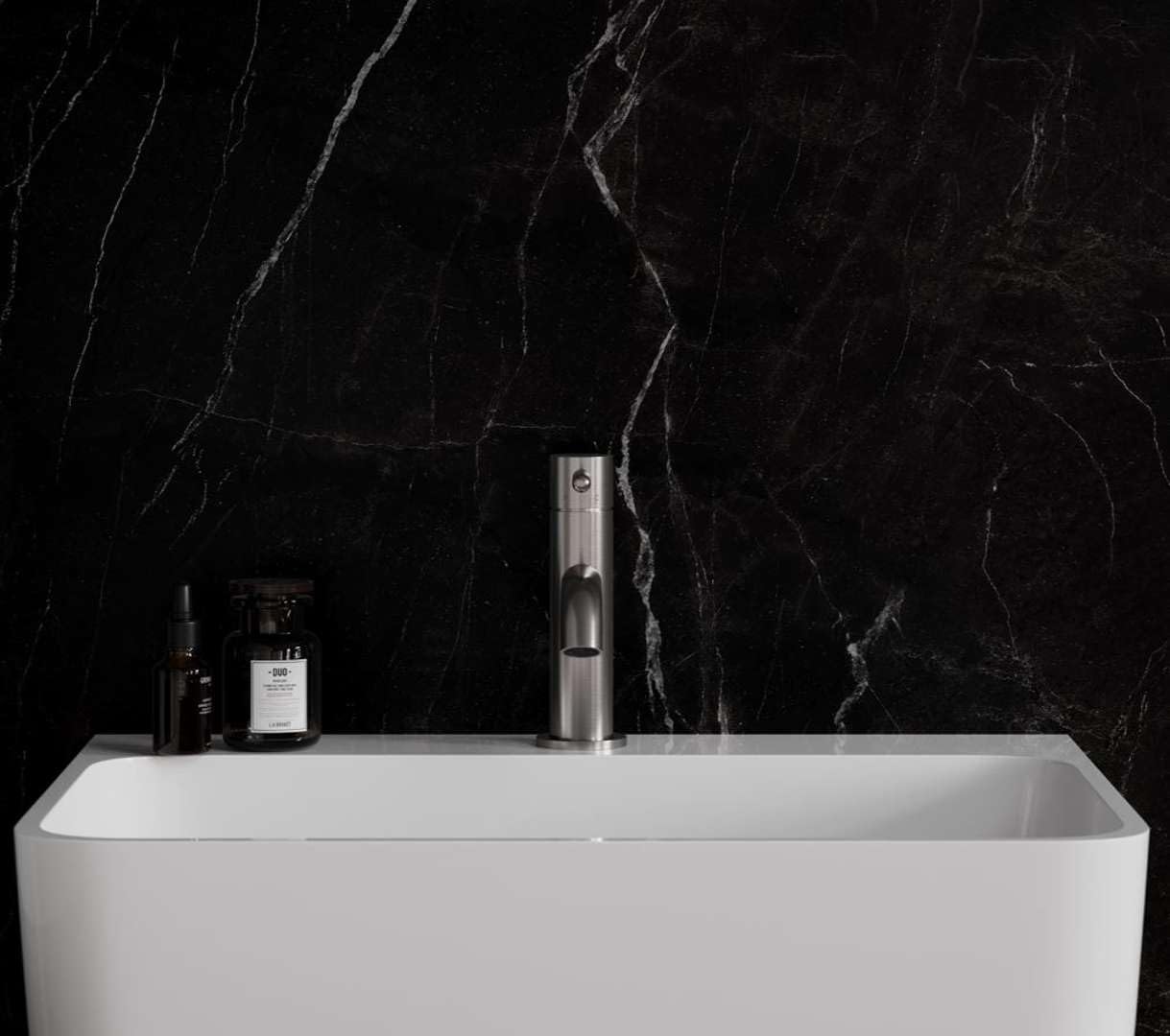 Omnires Bathroom Sink tap Y - Nickel - Y1210NNI - Image 3
