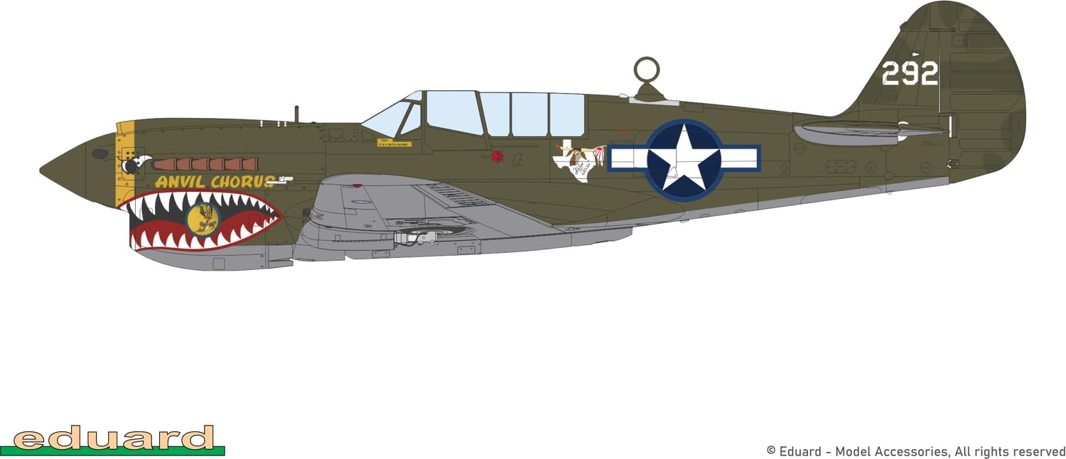 Edualdo 1/48 Profi Pack P-40N Warhawk Kunststoff Modell EDU82242 (Flugzeug)