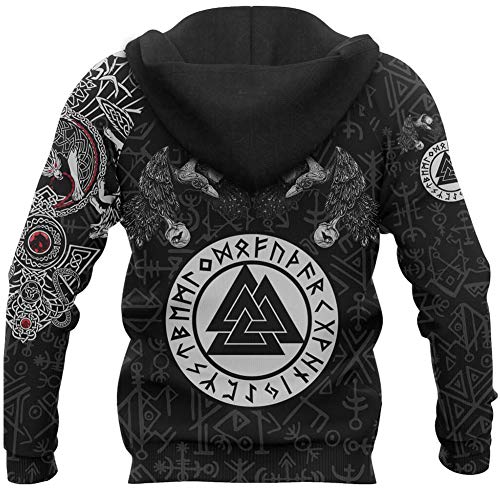 Sweat à capuche Viking confortable style athlétique pour homme actif - 3