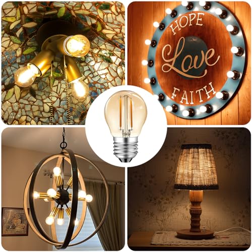 Ampoule LED 2W E27 ambrée pour remplacer les lampes 10W sans éblouir les yeux
