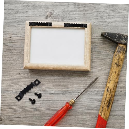 Image of KALLORY 100pcs Metal Photo Frame Hanging Hangers Kit Canvas Hanger Screws Frame for Wall Decor