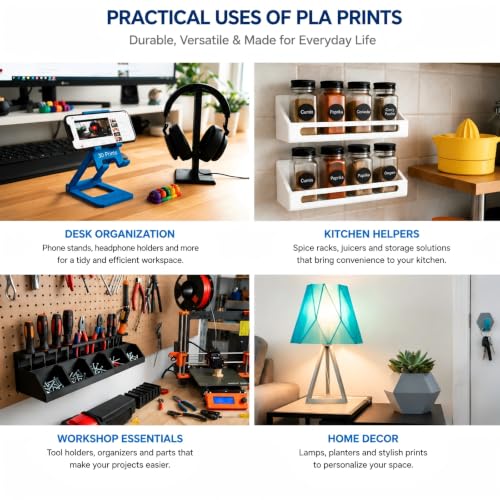 Image of RepRapper Black PLA Filament 1.75mm (±0.03mm), 6.6lb(3kg) Large Spool | Premium Easy-to-Print PLA Material, Smooth & Reliable Printing, Excellent Compatibility with Most FDM 3D Printers