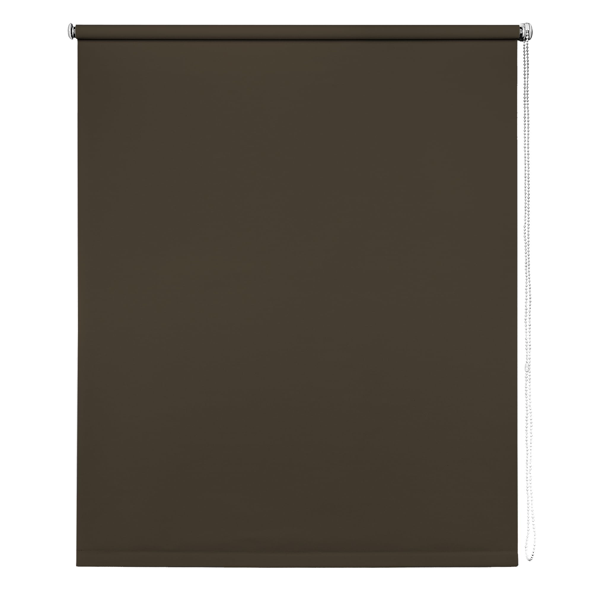 New Edge Blinds Thermal Blackout Roller Blind - 60cm - Chocolate Brown