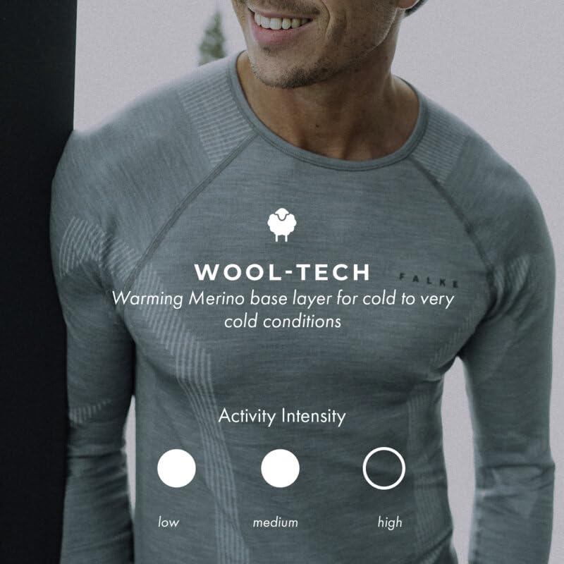 Camiseta deportiva FALKE Wool-Tech para senderismo y alpinismo en invierno 6