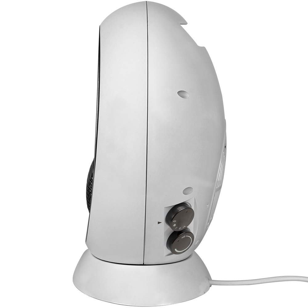 MONZANA® Calefactor Eléctrico Termoventilador Chimenea LED Efecto Llamas 1500W 2 Modos Estufa Calefacción Interior Hogar Oficina Camping Invierno