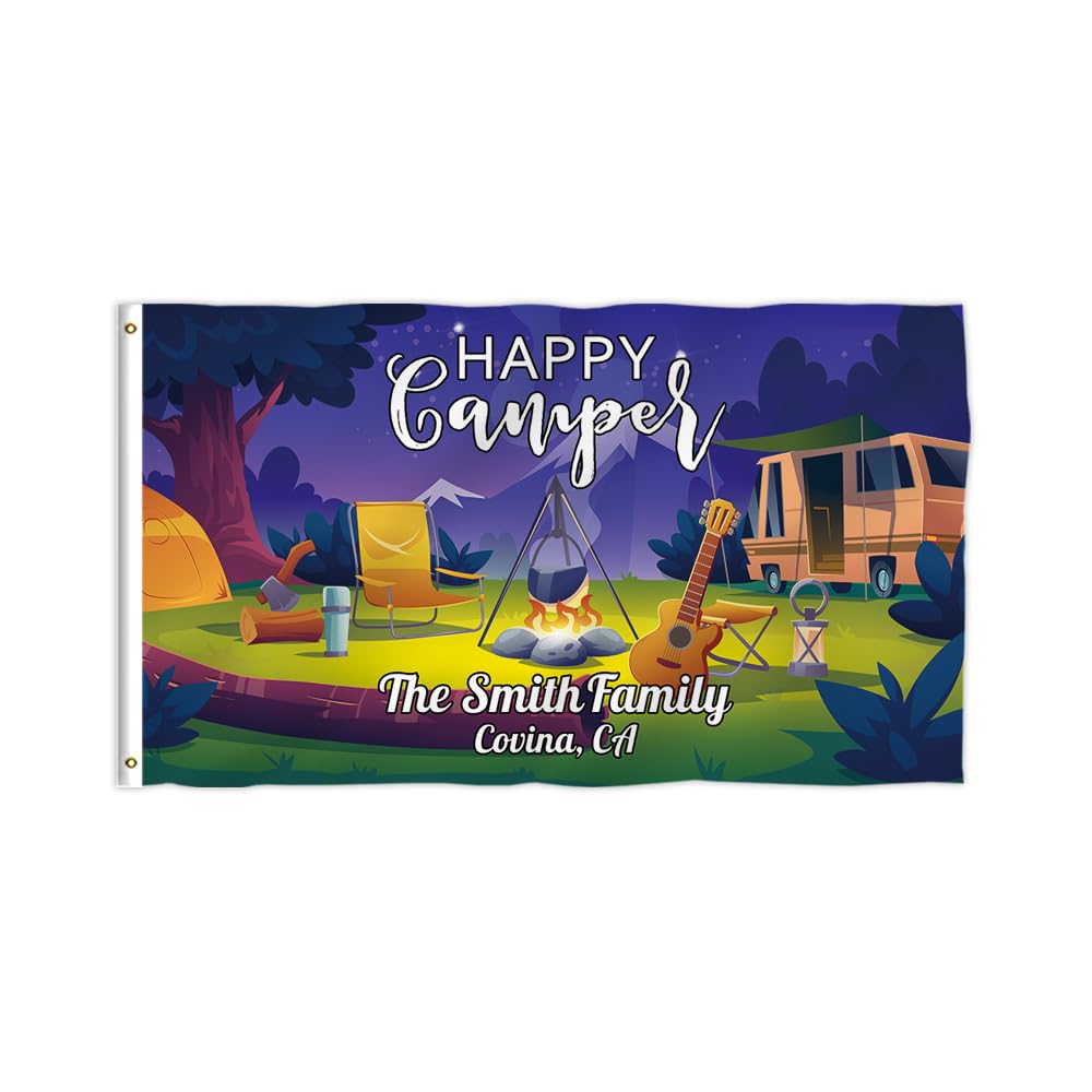 Amazon.com : KafePross Happy Campers Flag 3x5 FT Outdoor Indoor