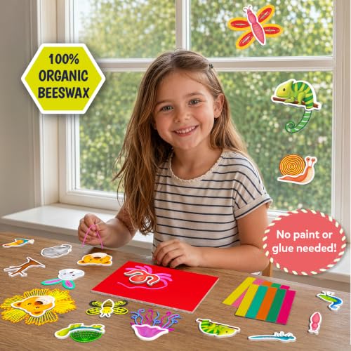 Image of Skillmatics Waxy Window Art - Reusable 100% Organic Beeswax Craft Kit