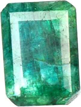 Natural Green Emerald Loose Gemstone, Certified 11.95 Ct Emerald Shape Faceted Green Emerald Stone for Jewelry Making