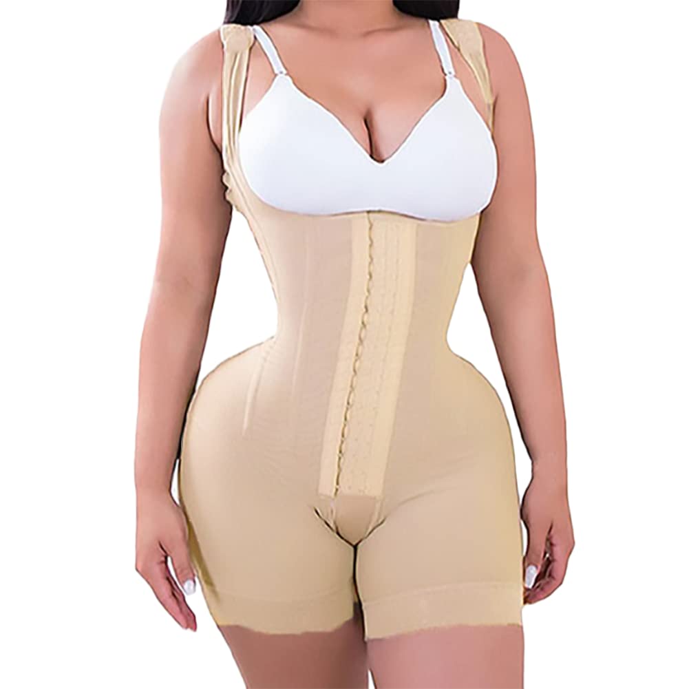 Body damskie o wysokiej kompresji, ze stalowymi kośćmi, korygujące talię, podnoszące pośladki, modelujące całe ciało(Nude-XL-duży