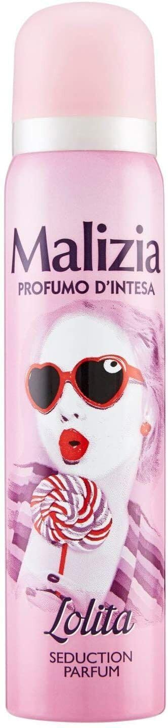MALIZIA - Deodorante Donna Lolita Seduction Profumo, deodorante spray da donna, 100 ml + portachiavi gratuito Beni Culinari