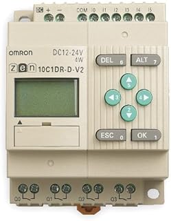 OMRON Industrial Automation ZEN-10C1DR-D-V2 PLC Relay, LCD, 10I/O, 12VDC
