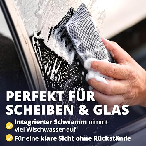 LICARGO Insektenschwamm Auto 3er Set – Mikrofaser-Waben für lackschonende Reinigung – Entfernt Insektenreste, Vogelkot & Baumharz von Glas… – Ansicht 6