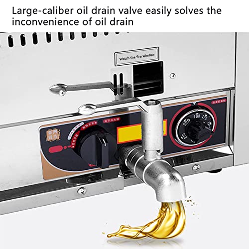 Fritteuse Gasfritteuse, schnelles Aufheizen, Dicke automatische Temperaturregelung, große Kapazität, freie konstante Temperatur, schnelles Aufheizen, Dicker Edelstahl – Bild 6