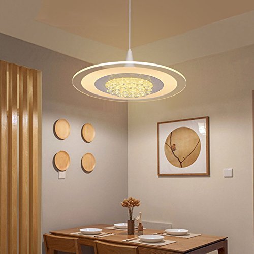 Preisvergleich Produktbild Kronleuchter Led Kristall, Weißes Licht Warmes Licht Versprechen Dimmen Kristall Beleuchtung Zubehör Home Beleuchtung (Farbe: Tricolor Dimmen, Größe: 52cm)