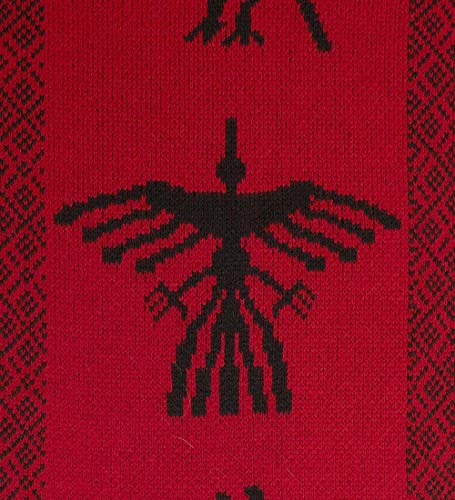 Thick Alpaca Blend Alpaca Wool Poncho For Women Men Cloak Cape Unisex Nazca Lines Design4