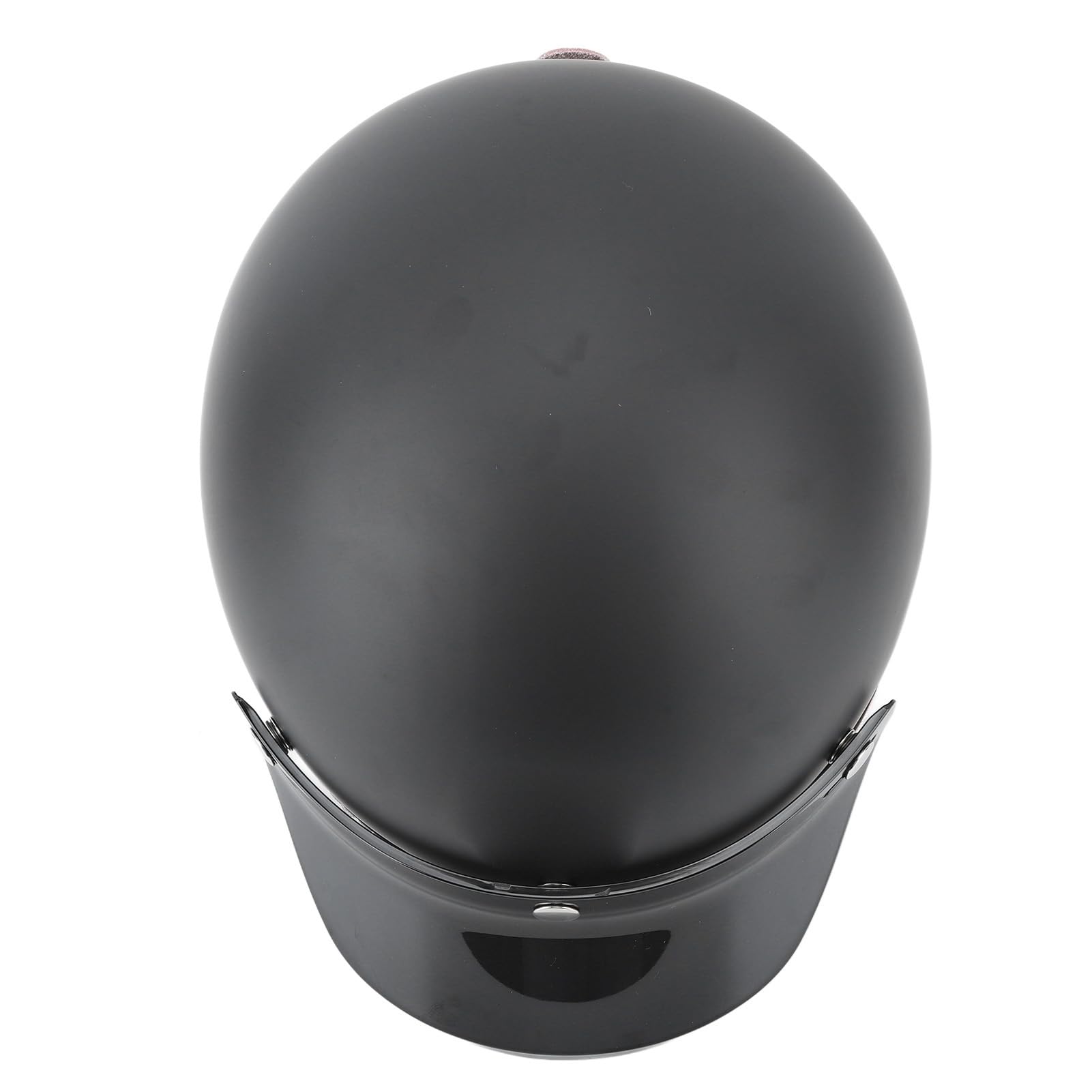 Cascos Jet 3/4, Protección Solar Negro Mate, Estilo Retro, Cascos de Moto Outdoor Muy Cómodos (L)
