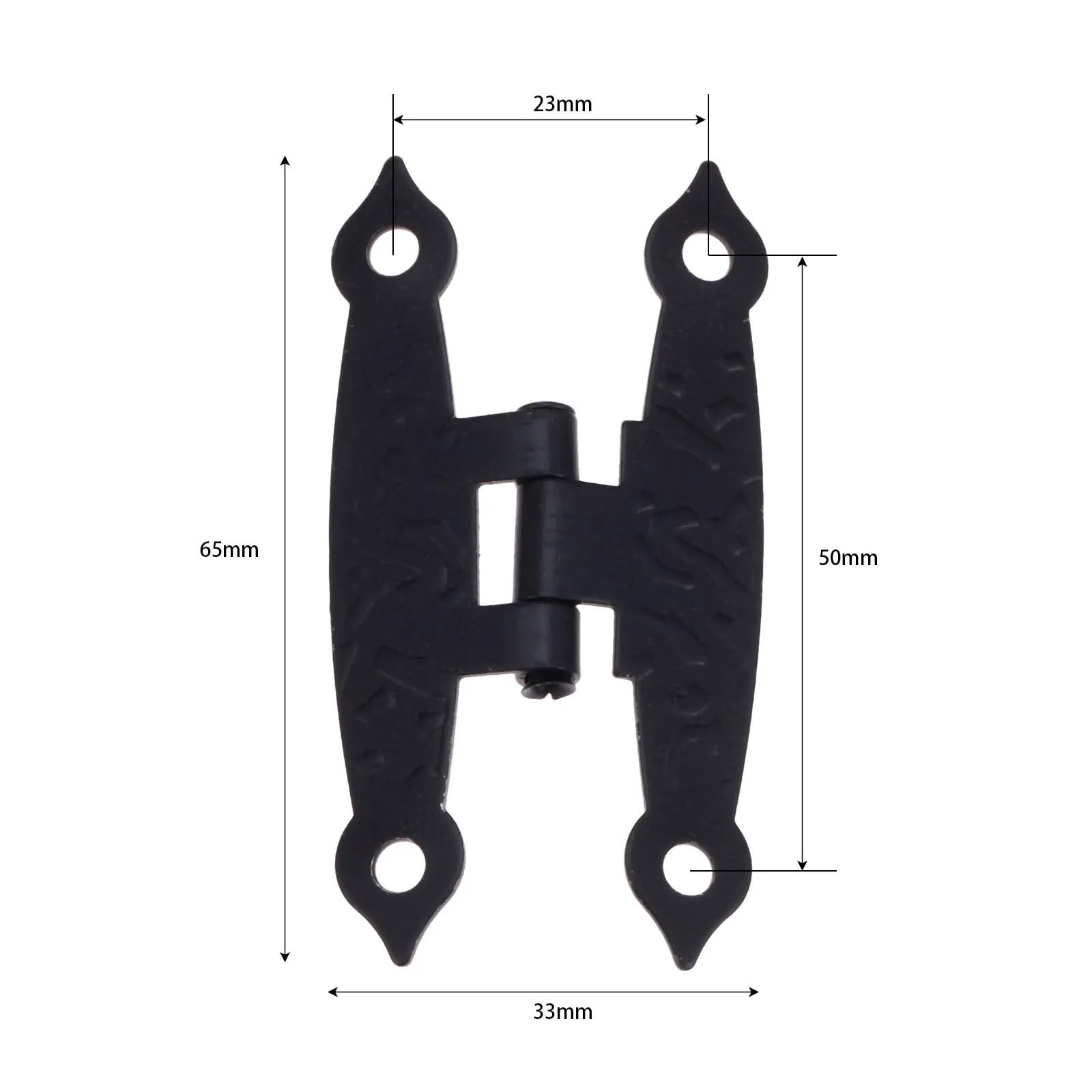 10 pezzi di cerniere for mobili a forma di H nere antiche, accessori for porte, finestre, mobili da cucina, armadi, guardaroba, scatole di legno