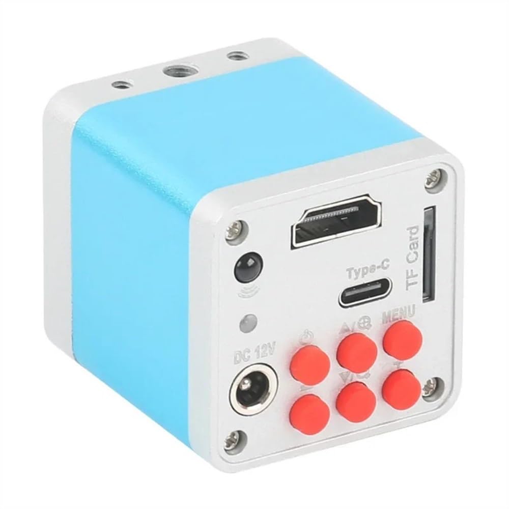 Mikroskop-Beobachtung, 10 MP, 4 K, 1080P, HDMI-Typ-C, PC, digitales Videomikroskop, C-Halterung, Kamera für Handy, PC, PCB, SMD, Tablet, Löt-Reparatur (130-fache Linse mit LED)