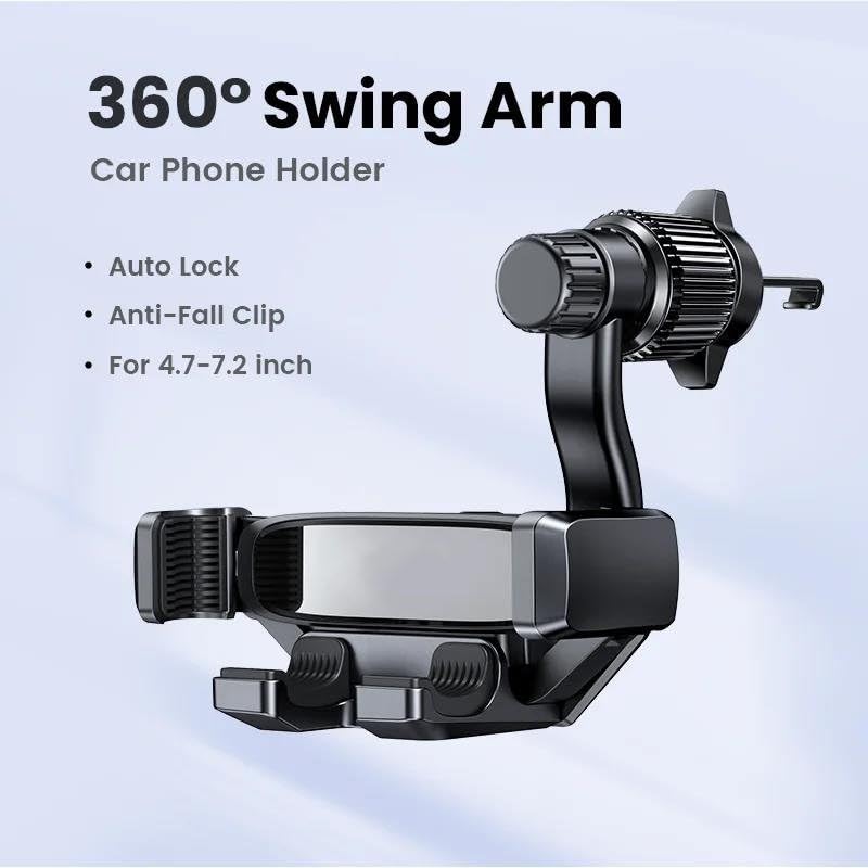 CGEAMDY Supporto Telefono Auto Per Bocchetta D'Aria – Rotazione 360° E Fibra Di Carbonio – Universale E Stabile - 5