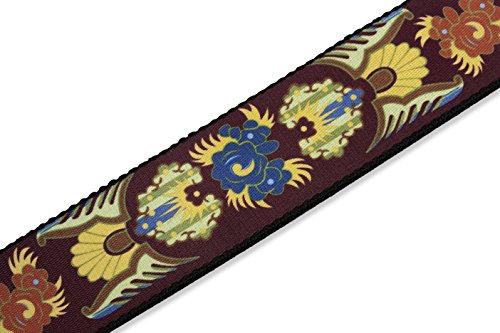 Levy’s MP-25 Sangle de Guitare Prints Polyester Garment Leather Ends 2″ – Indian Heirloom - Les Beatles, Paul McCartney, John Lennon, RIngo Starr, George Harrison Levy's MP-25 Sangle de Guitare Prints Polyester Garment Leather Ends 2" - Indian Heirloom – Image 3