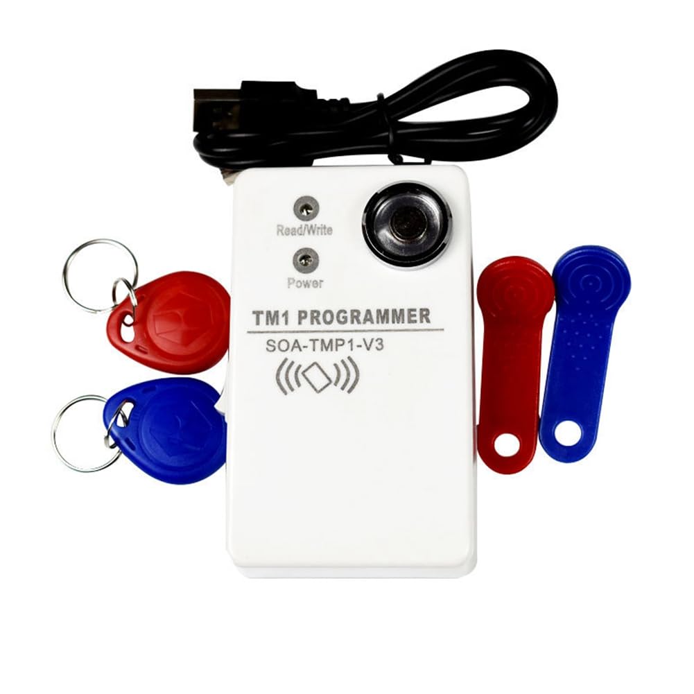 TM1 Duplicatore Fotocopiatrice RFID Portatile RW1990 TM1990 TM1990B Ibutton -1990A 125KHz EM4305 T5577 EM4100 Lettore di Schede TM,A