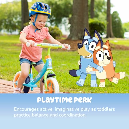 Image of Dynacraft Bluey 10-Inch Unisex Balance Bike for Age 2-5 Years