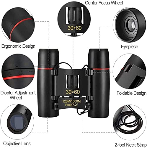 Binoculares compactos plegables 8x para exteriores miniatura 5